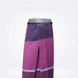 Boys Grepe Purple Lungi